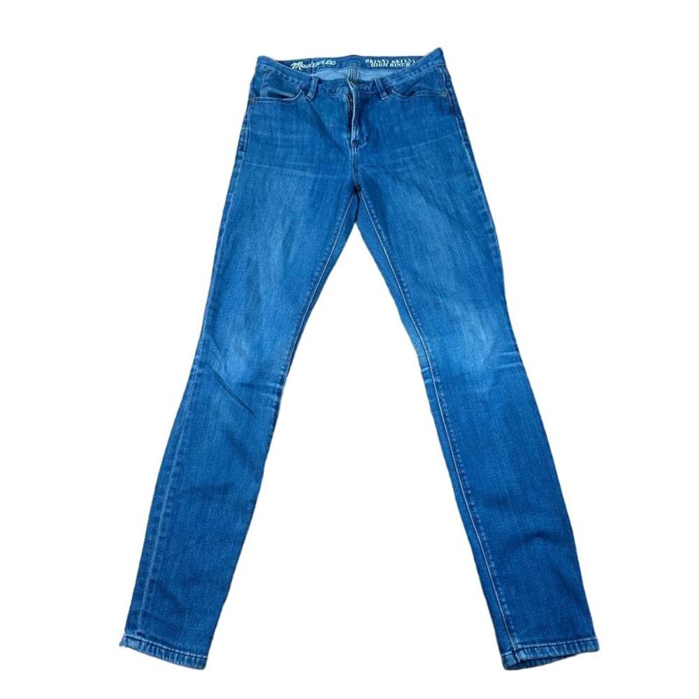 Madewell Skinny Skinny High Rise Blue Denim Jeans Classic Fit Everyday‎ Wear